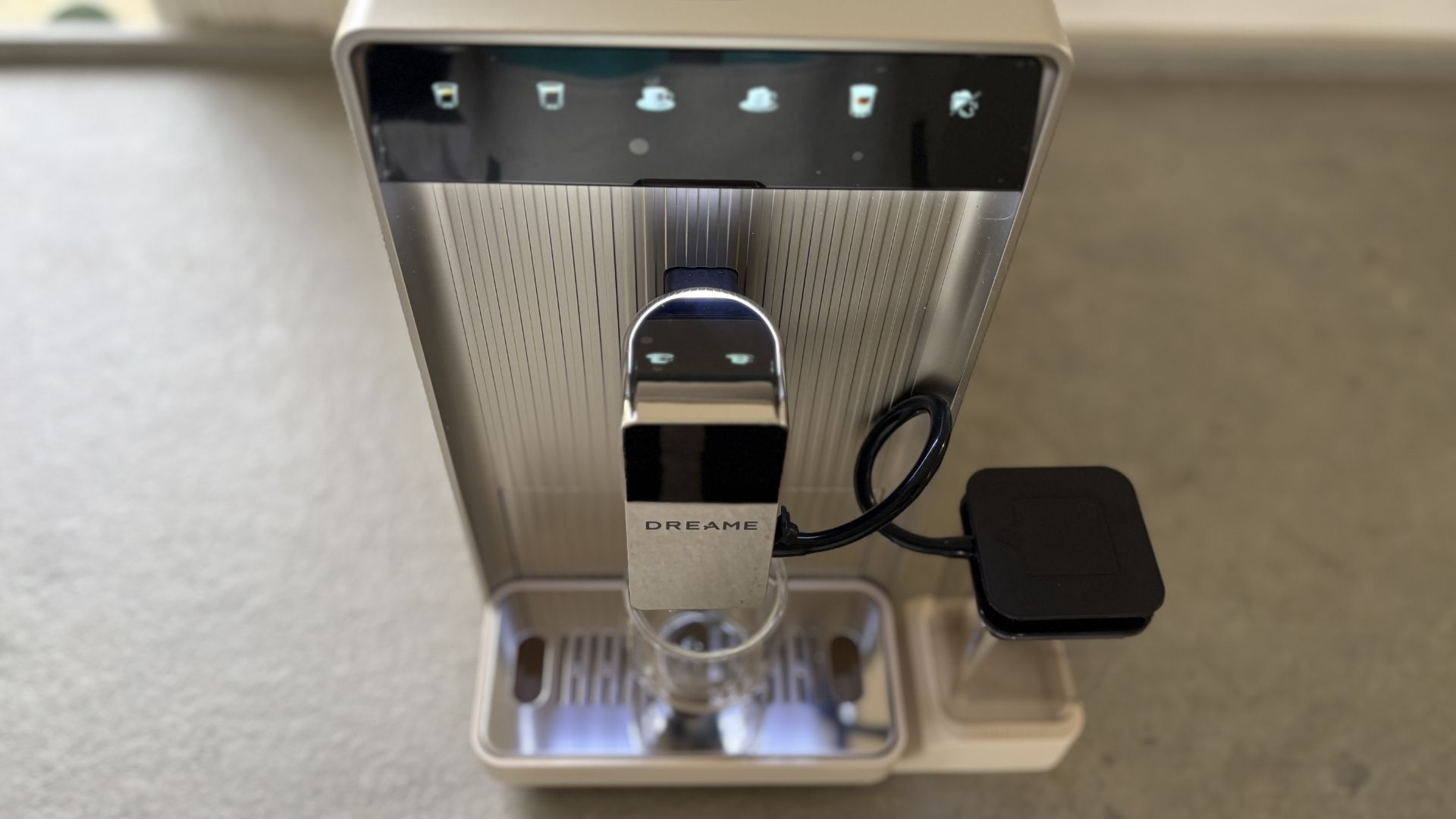 Dreame Ecceluxe Slim Fully Automatic Espresso Machine being tested