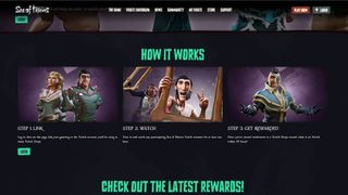 Sea of Thieves Twitch Drops website login