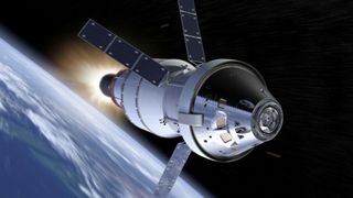A concept image of NASA's Orion capsule. Technology tested in cubesats could eventually be used to help take astronauts to Mars