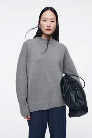 Chunky Pure Cashmere Crew-Neck Jumper