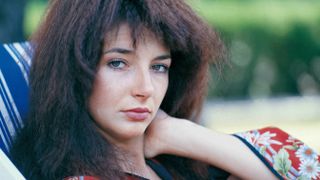 Kate Bush posing for a photograph in the late 1970s