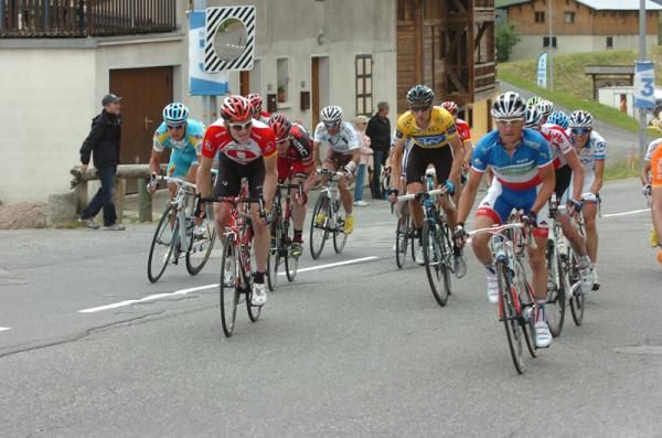Thomas Voeckler (Team Europcar) leads up the final climb