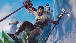 Fortnite Snowfall Week 1 Screen with hidden Battle Star