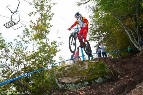 Damon Morin rode to a fine second place in the Junior 15-16 race.