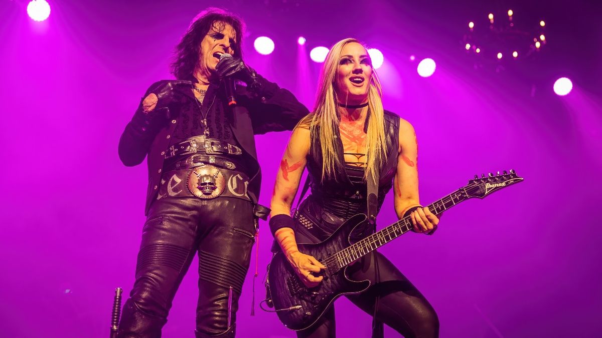 Nita Strauss and Alice Cooper