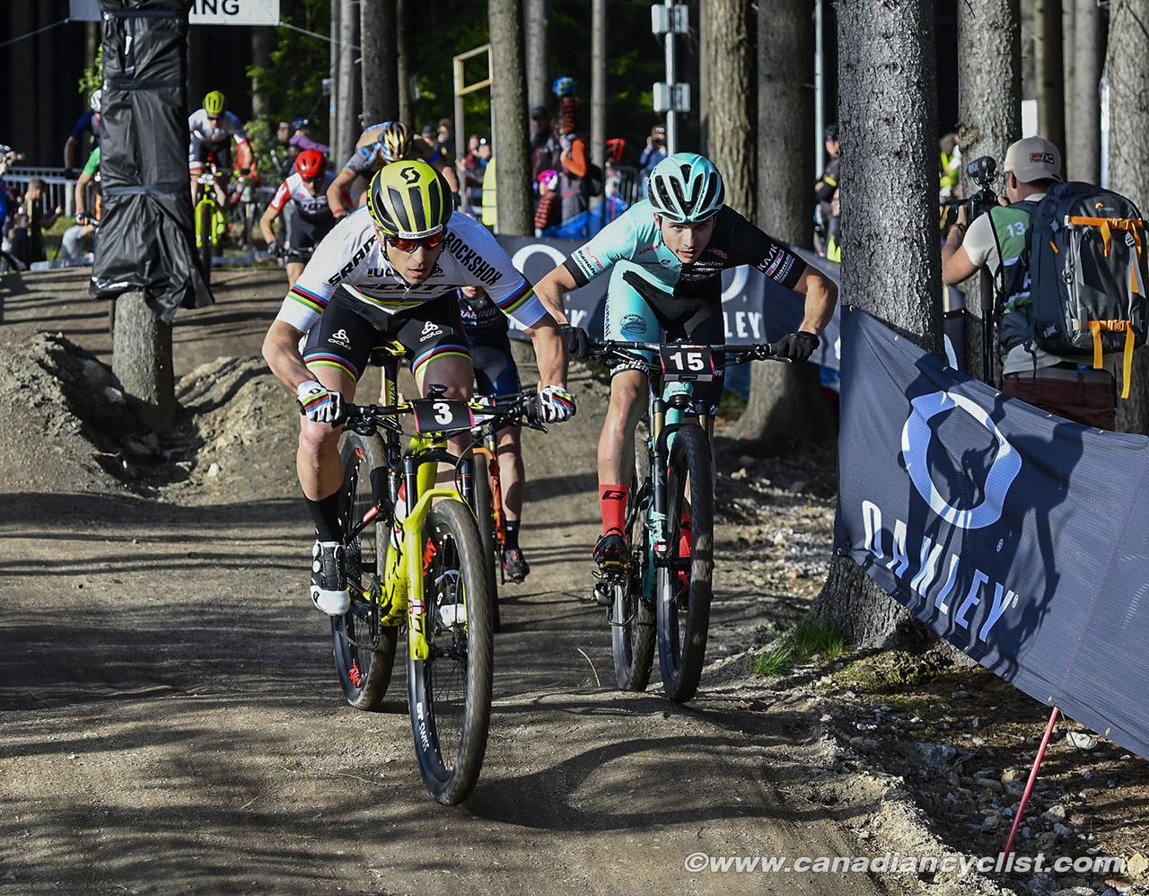 Nino Schurter (Scott-SRAM MTB Racing), Nadir Colledani (Bianchi Countervail)