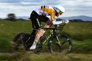 Australian time trial champion Luke Durbridge (Mitchelton-Scott) on stage 6 of the 2019 Tour of Britain