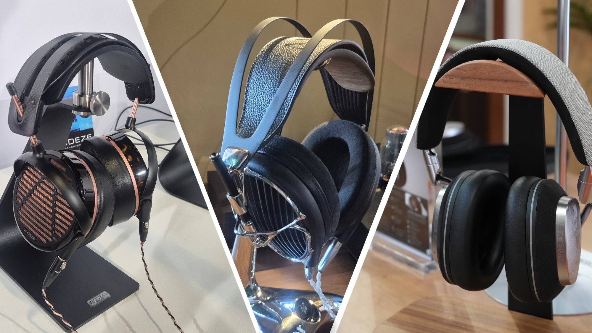 Selection of headphones at High End Vienna