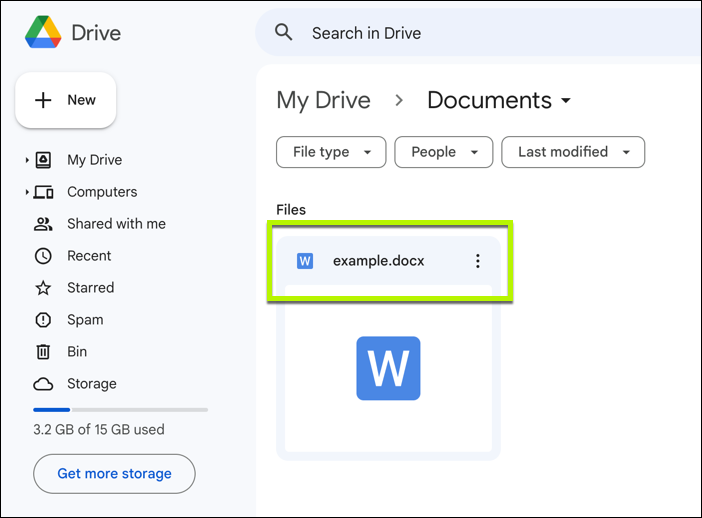 How to convert a Word document to Google Docs