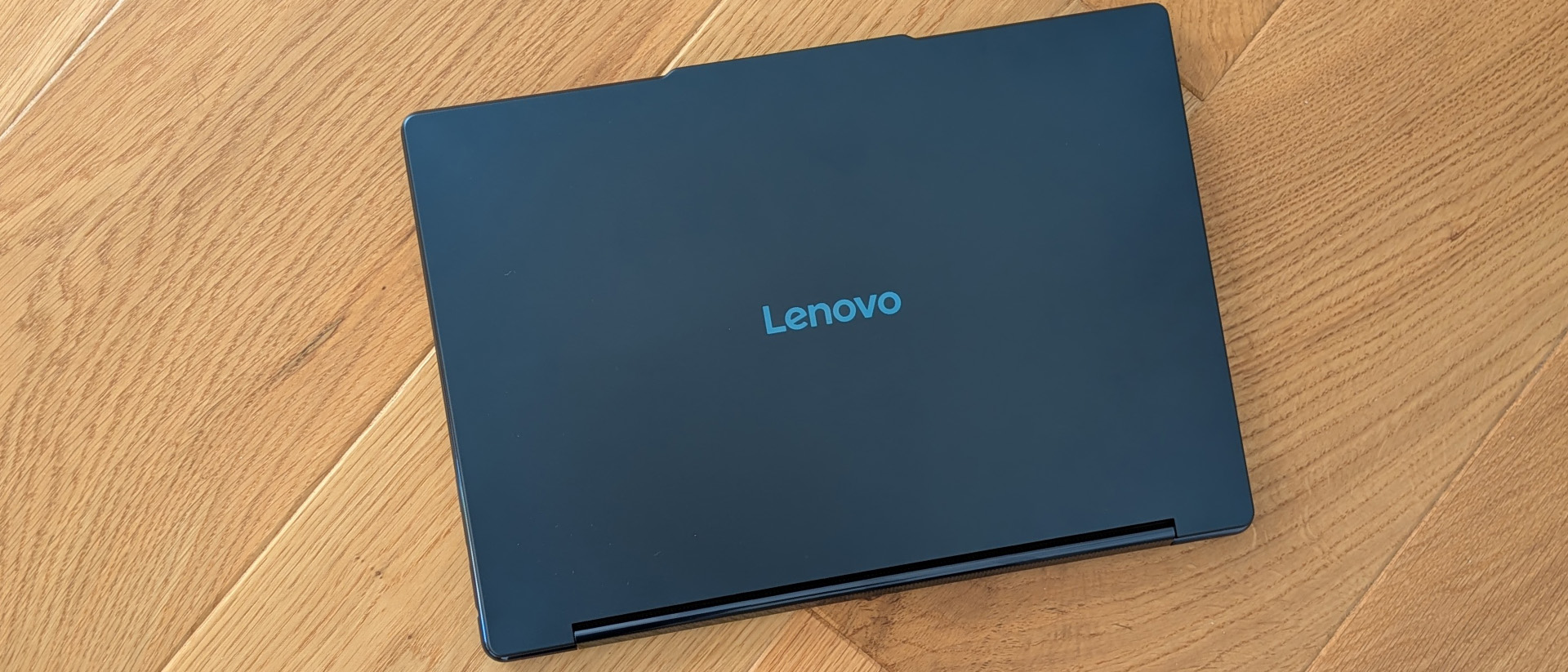 The Lenovo Yoga 9i Aura Edition on a desk