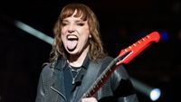 Lzzy Hale onstage with Halestorm in 2026