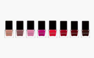 There are eight shades of nail polish