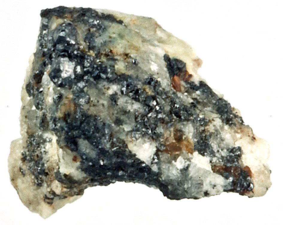 A rock sample from the mineral collection of the Museo di Storia Naturale in Florence previously unearthed in the Koryak Mountains in Russia. 