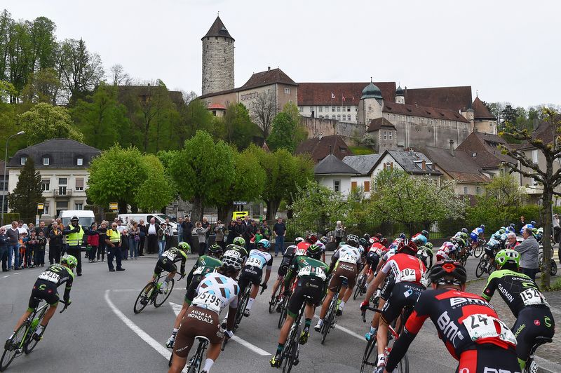 The peloton during stage three