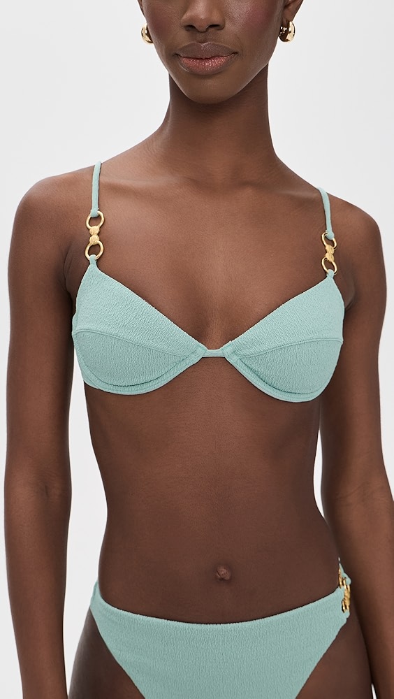 Nell Lais Bikini Top - Green