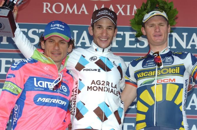 Pozzato, Kadri and Bole on the podium at Roma Maxima