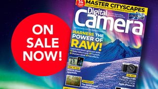 Front cover of issue 290 (February 2025) of Digital Camera magazine and a red blob that reads 'On sale now!'