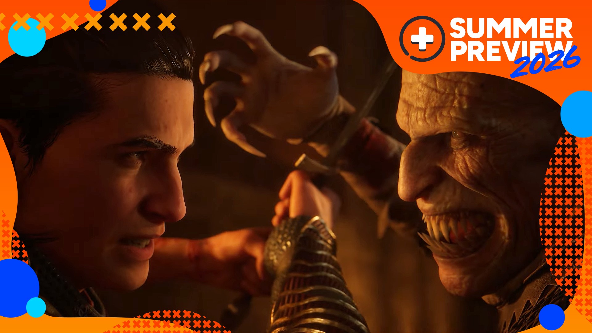 The Blood of Dawnwalker new trailer screenshot with gamesradar+ Summer Preview overlay