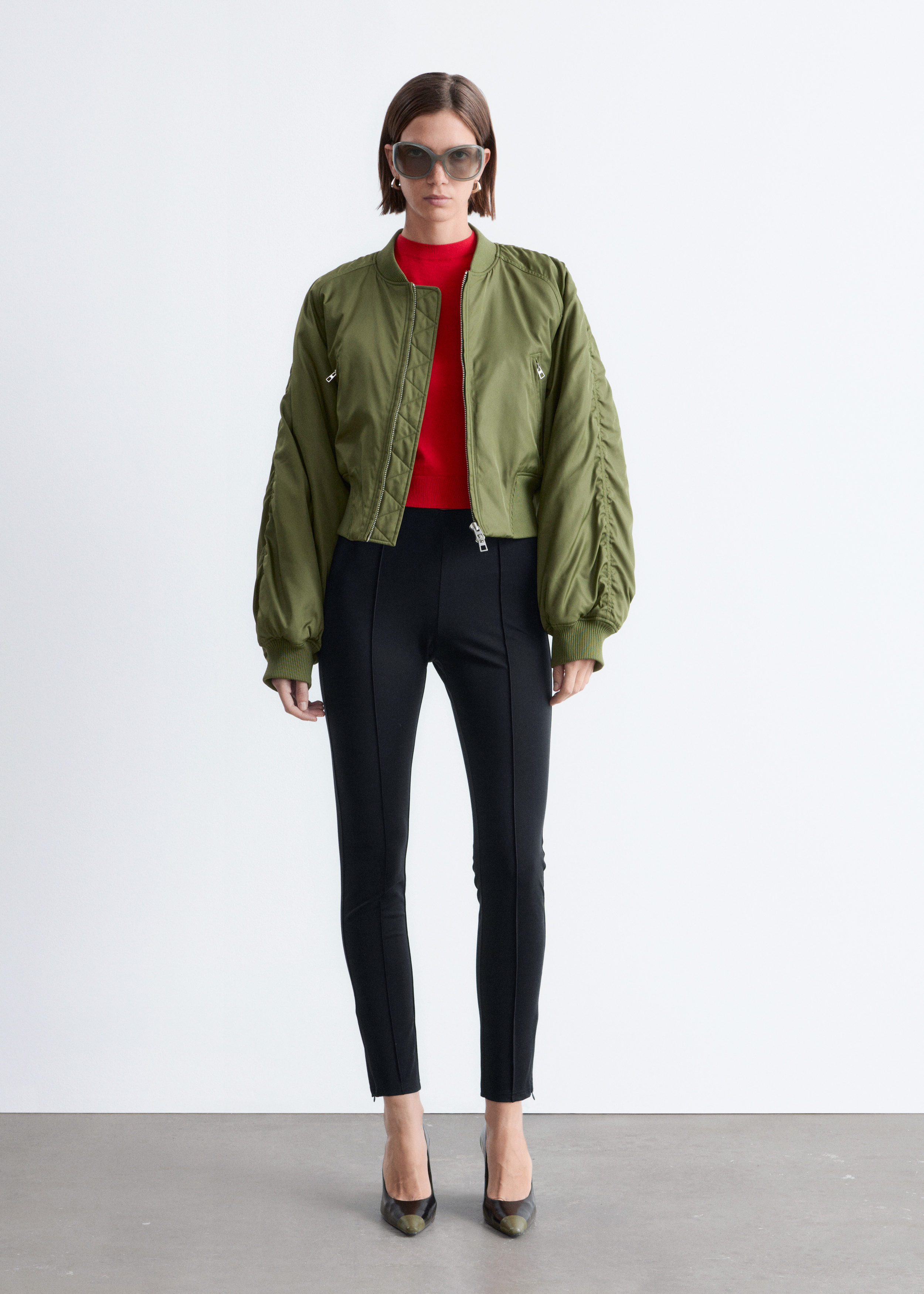 Jersey Pintuck Leggings