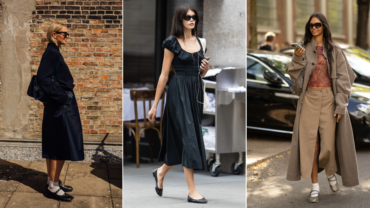 Street stylers and Kaia Gerber style the best ballet flats for fall 