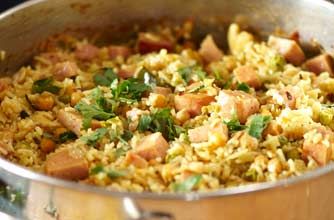 Phil Vickery's curried Spam pilaff