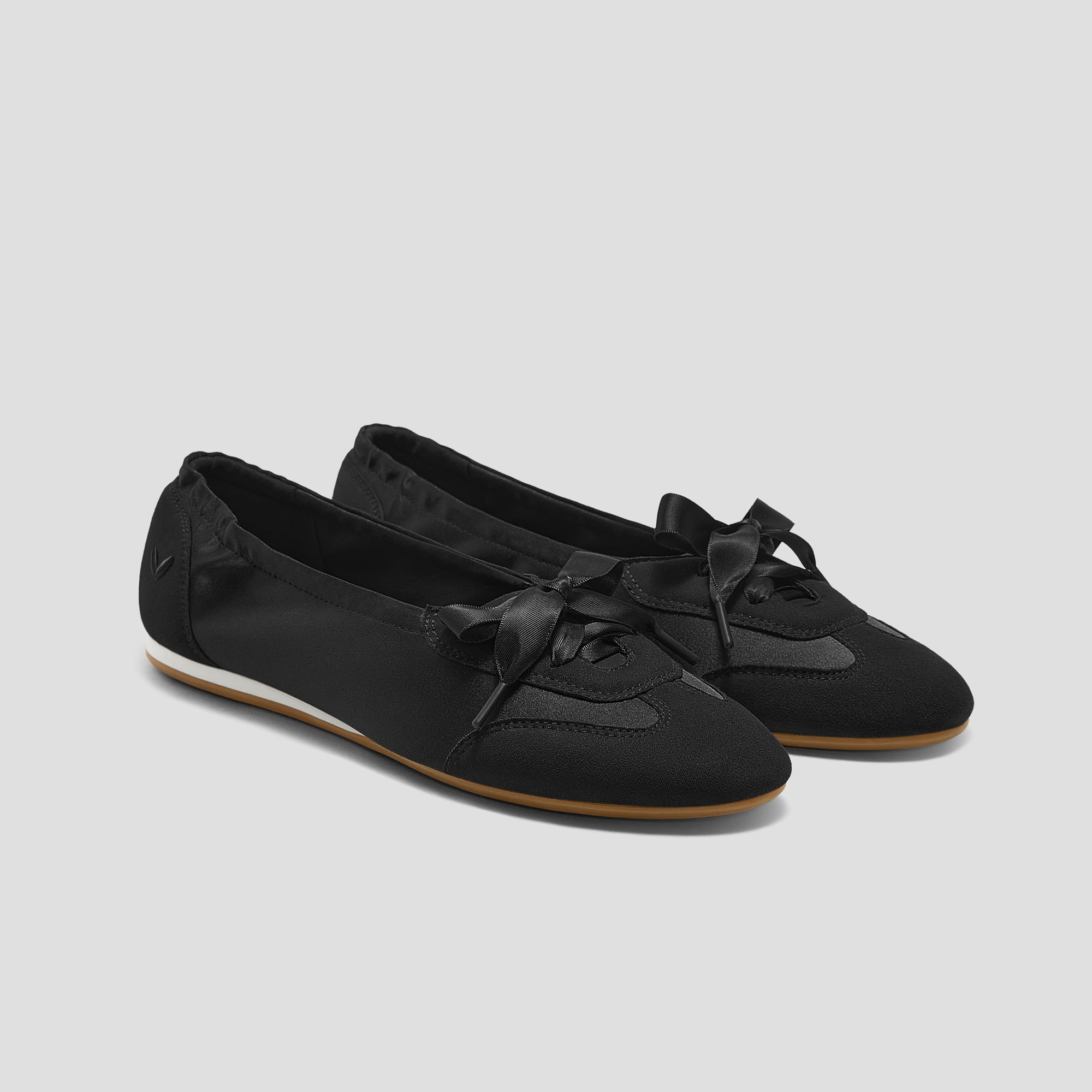 Round-Toe Satin Sneakerina (yanka) - Uk Size 2.5