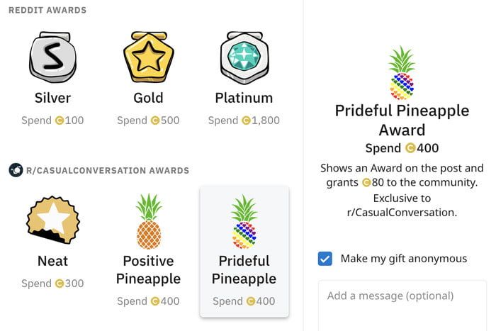 Community awards