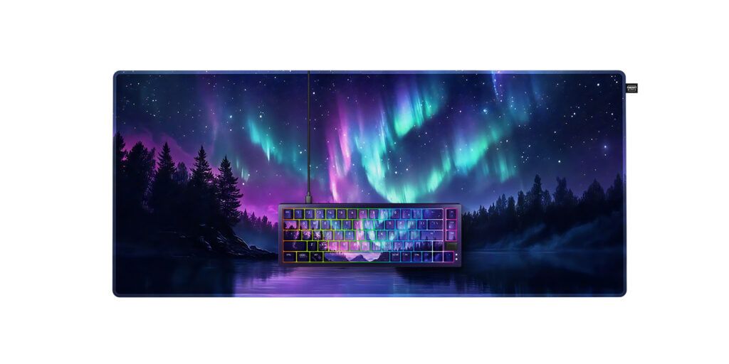 Shots of Cherry's limited Northern Lights keyboard