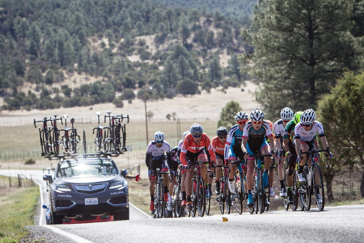The break on the way to the climb