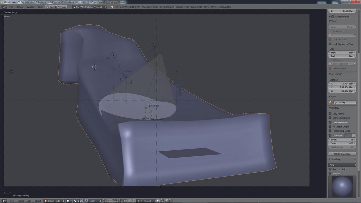 The final Vamp scene has four separate layers of fog