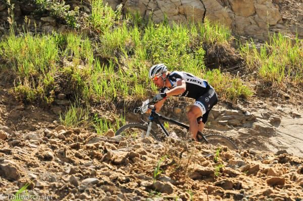 Jeremy Horgan-Kobelski (Subaru Trek) trying to fend off Bishop