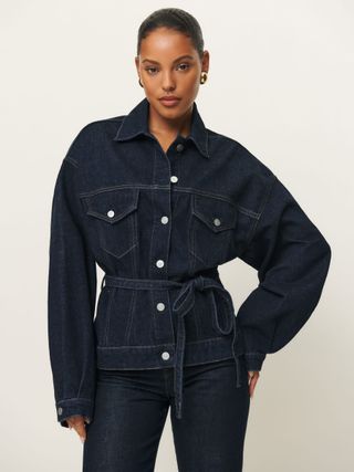 Luna Belted Denim Jacket