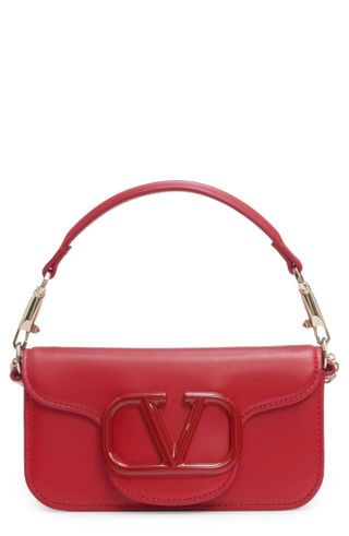 Valentino Garavani Small Locò Leather Shoulder Bag