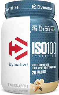 Dymatize ISO100 Hydrolyzed Protein Powder| $39.99, $21.01 at Amazon