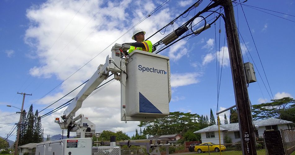 Charter Spectrum cable technician