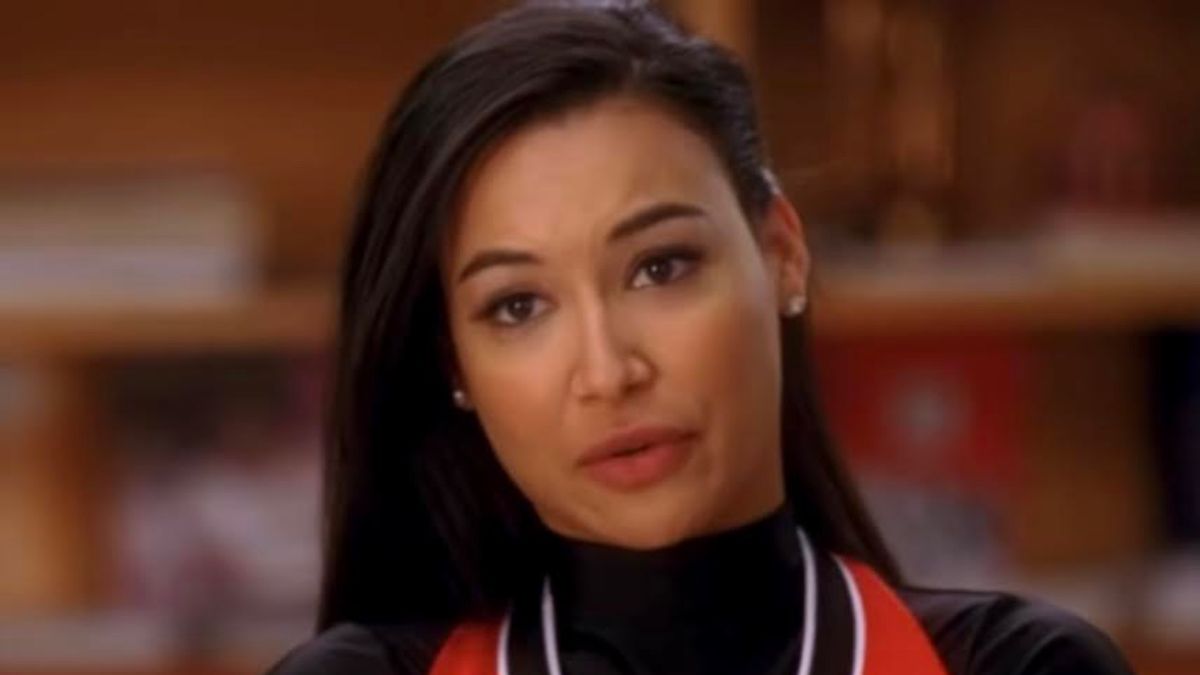 Naya Rivera as Santana Lopez in Glee.