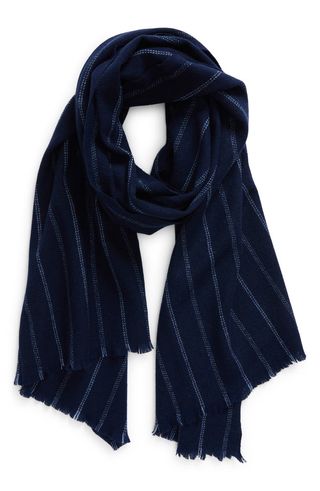 Stripe Lightweight Cashmere Scarf