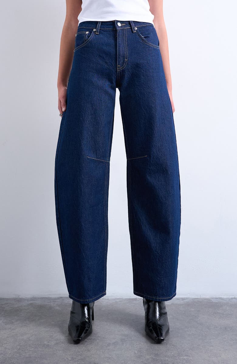 High Waist Barrel Jeans