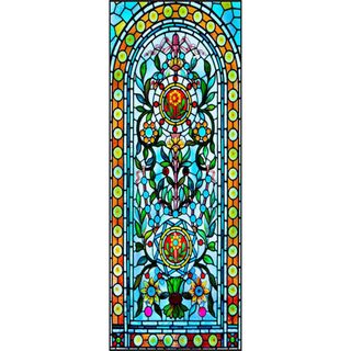Custom stained glass window decal