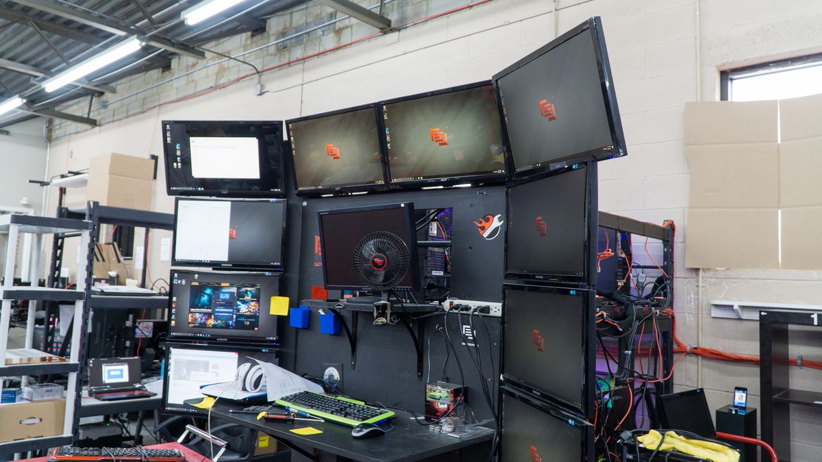 This is one of two enormous imaging rigs.
