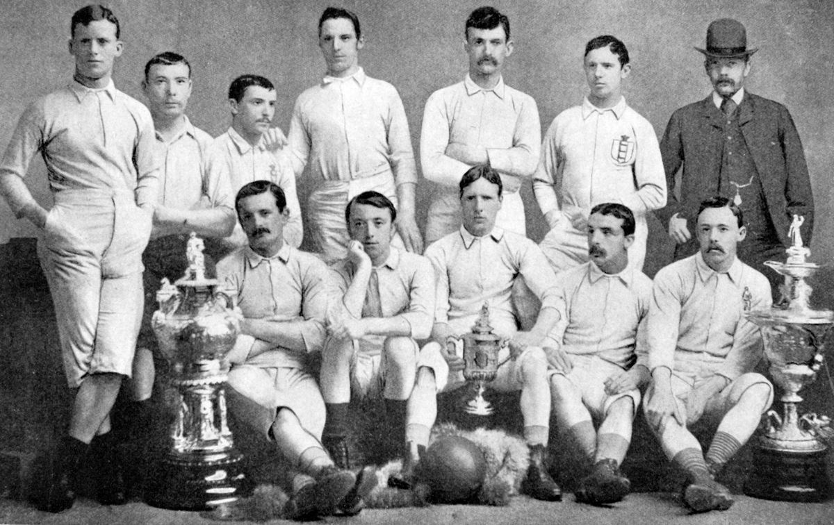 The Blackburn Rovers team which won the 1883/84 FA Cup