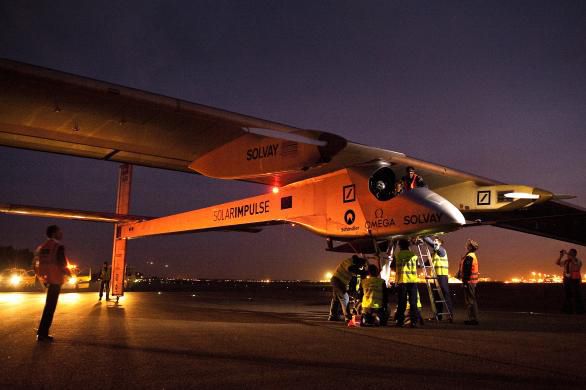 Solar powered airplane