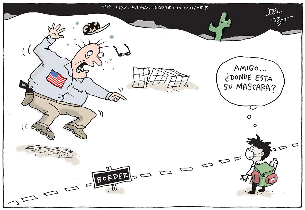 Political Cartoon U.S. mexico border children | The Week
