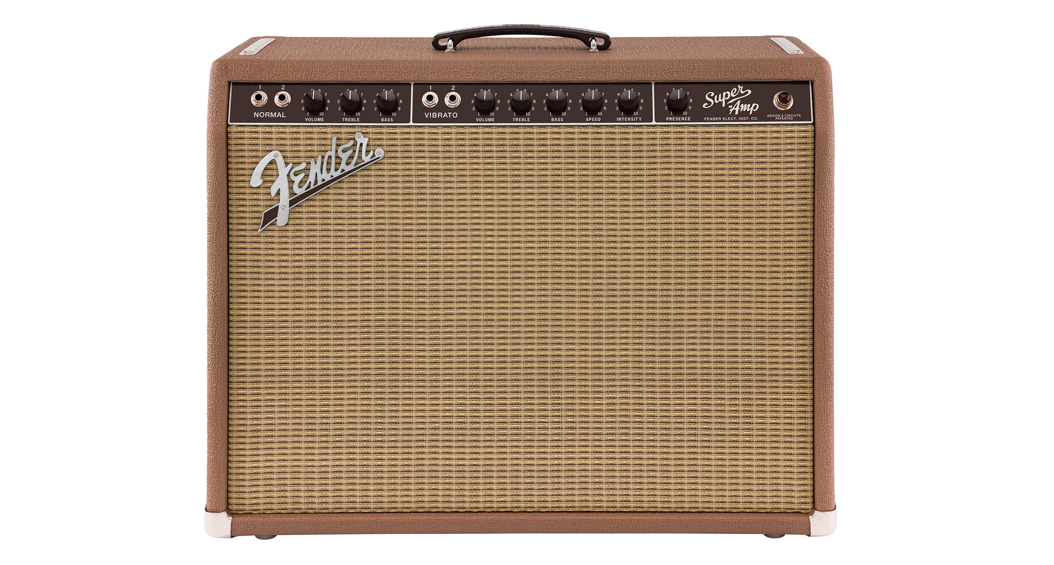 The Fender '62 Super amp, pictured from the front