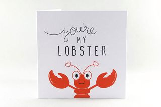 Valentines day gifts: You're my Lobster Valentine's Day card
