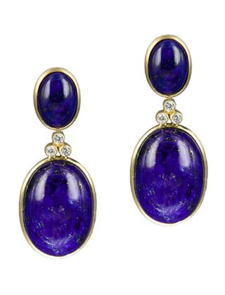 Lapis lazuli earrings by Daniele Corrêa