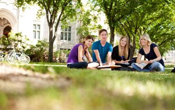 Happy Students on Campus