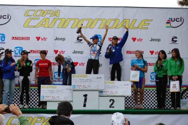 Elite women's podium