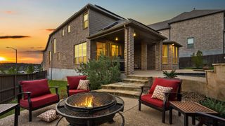 Firepit on patio