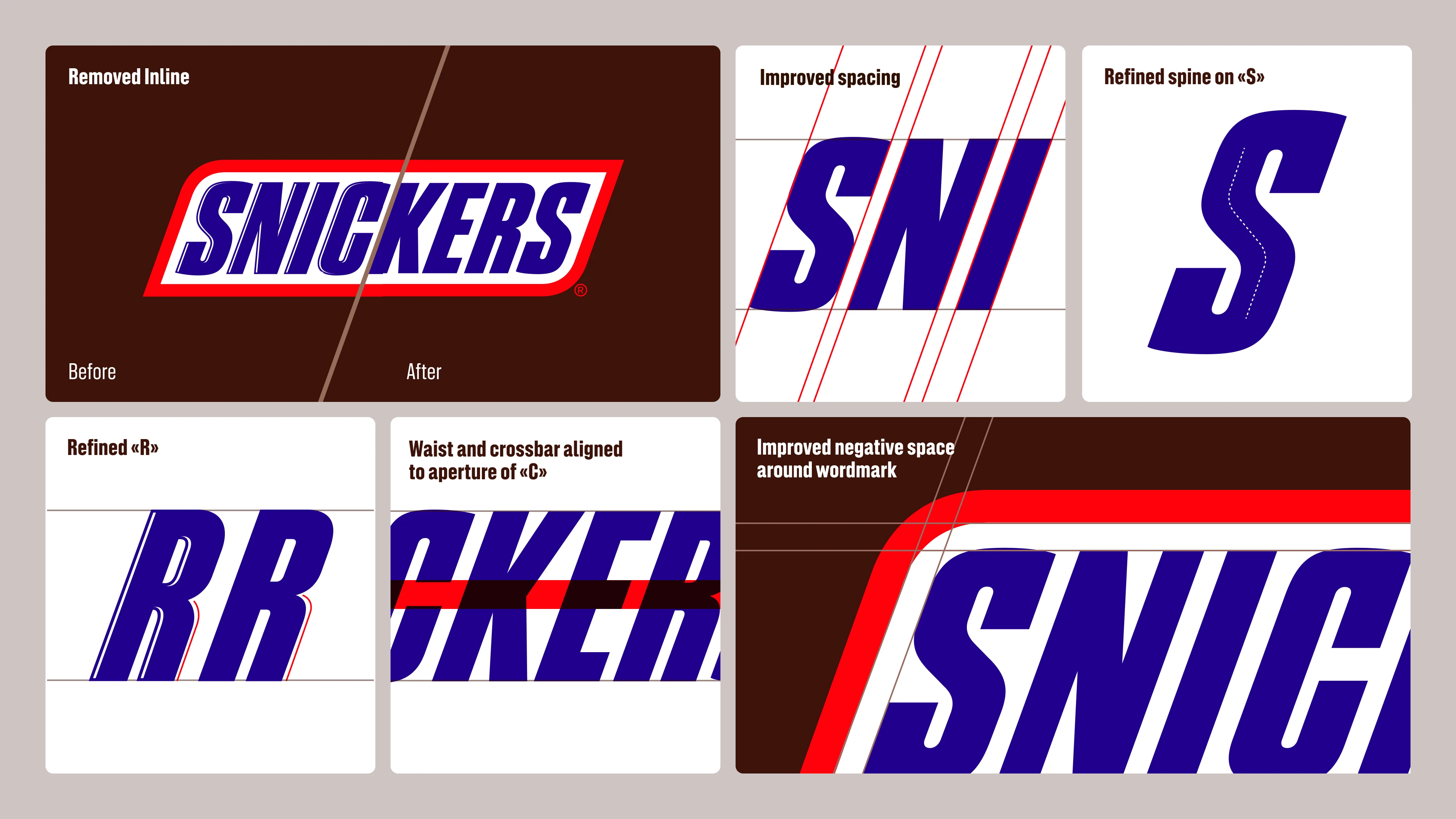 Studio Drama Snickers typography